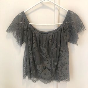 American Eagle off the shoulder shirt